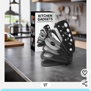 Sleek Black Kitchen Gadget Set
